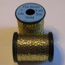 UNI Flat braid 7 yds 8 ply sm gold